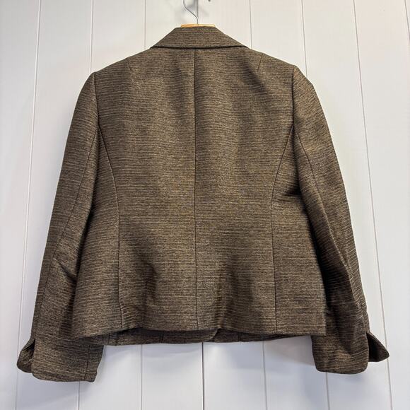 Kasper Petite Womens Corpcore Career Pin Striped 2 Pc Skirt Suit Size 6P Wedding - Picture 2 of 14